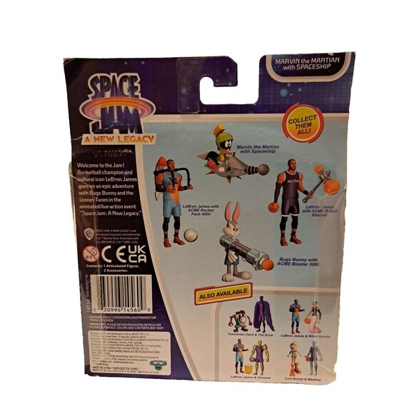 SPACE JAM: A New Legacy Action Figure - Marvin The Martian with Spaceship - Picture 2 of 2